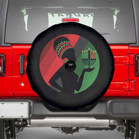 African Woman With Kinara Spare Tire Cover Happy Kwanzaa Cultural Pride Gift - Wonder Print Shop