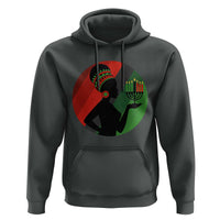 African Woman With Kinara Hoodie Happy Kwanzaa Cultural Pride Gift - Wonder Print Shop