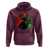 African Woman With Kinara Hoodie Happy Kwanzaa Cultural Pride Gift - Wonder Print Shop