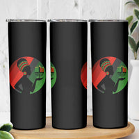 African Woman With Kinara Skinny Tumbler Happy Kwanzaa Cultural Pride Gift - Wonder Print Shop