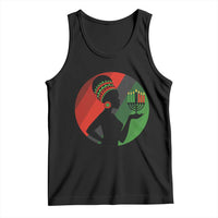 African Woman With Kinara Tank Top Happy Kwanzaa Cultural Pride Gift - Wonder Print Shop
