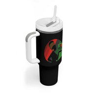 African Woman With Kinara Tumbler With Handle Happy Kwanzaa Cultural Pride Gift - Wonder Print Shop