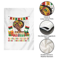 Kwanzaa Blessings African Woman Garden Flag Umoja Seven Principles Family Gift - Wonder Print Shop