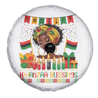 Kwanzaa Blessings African Woman Spare Tire Cover Umoja Seven Principles Family Gift - Wonder Print Shop