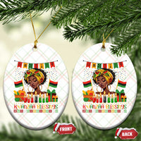 Kwanzaa Blessings African Woman Ceramic Ornament Umoja Seven Principles Family Gift - Wonder Print Shop