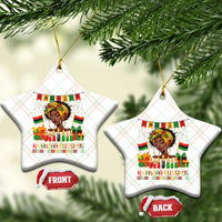 Kwanzaa Blessings African Woman Ceramic Ornament Umoja Seven Principles Family Gift - Wonder Print Shop
