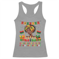 Kwanzaa Blessings African Woman Racerback Tank Top Umoja Seven Principles Family Gift - Wonder Print Shop