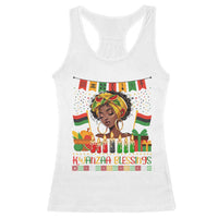 Kwanzaa Blessings African Woman Racerback Tank Top Umoja Seven Principles Family Gift - Wonder Print Shop