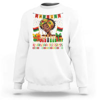 Kwanzaa Blessings African Woman Sweatshirt Umoja Seven Principles Family Gift - Wonder Print Shop