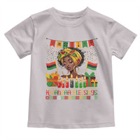 Kwanzaa Blessings African Woman Toddler T Shirt Umoja Seven Principles Family Gift - Wonder Print Shop