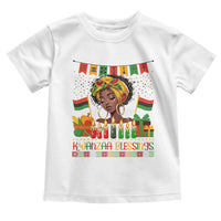 Kwanzaa Blessings African Woman Toddler T Shirt Umoja Seven Principles Family Gift - Wonder Print Shop
