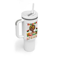 Kwanzaa Blessings African Woman Tumbler With Handle Umoja Seven Principles Family Gift - Wonder Print Shop