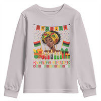 Kwanzaa Blessings African Woman Youth Sweatshirt Umoja Seven Principles Family Gift - Wonder Print Shop