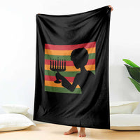 Kwanzaa Umoja Family African Woman Seven Principles Gift Throw Blanket - Wonder Print Shop