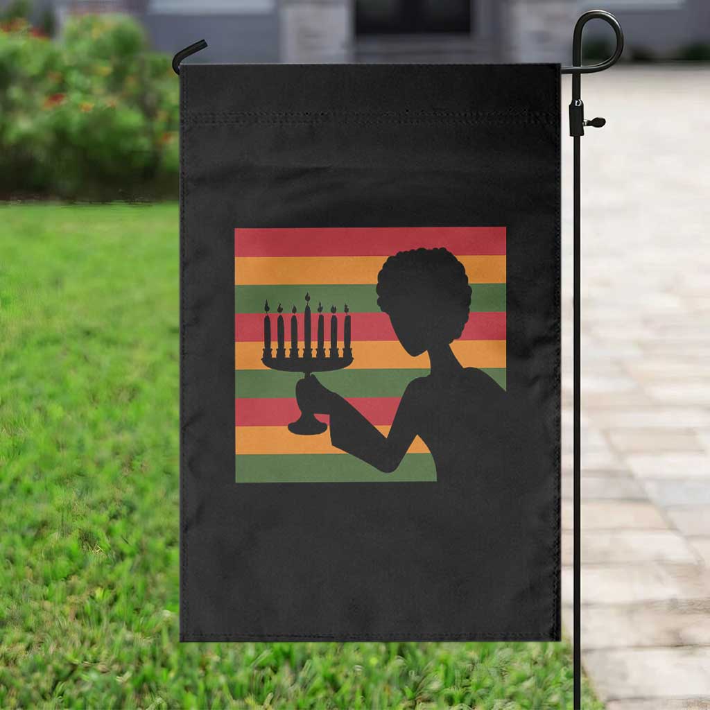 Kwanzaa Umoja Family African Woman Seven Principles Gift Garden Flag - Wonder Print Shop