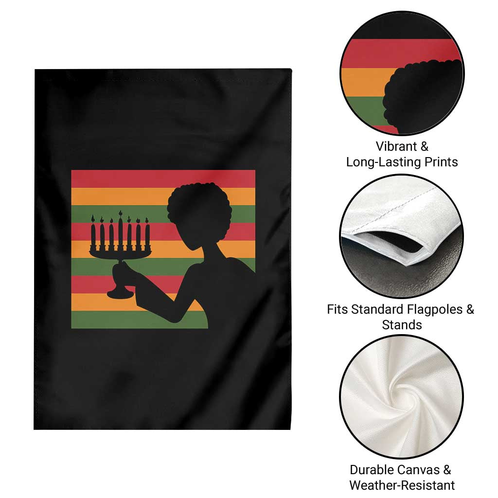 Kwanzaa Umoja Family African Woman Seven Principles Gift Garden Flag - Wonder Print Shop