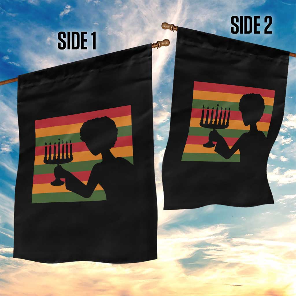 Kwanzaa Umoja Family African Woman Seven Principles Gift Garden Flag - Wonder Print Shop