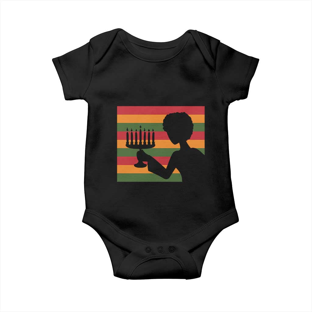 Kwanzaa Umoja Family African Woman Seven Principles Gift Baby Onesie - Wonder Print Shop