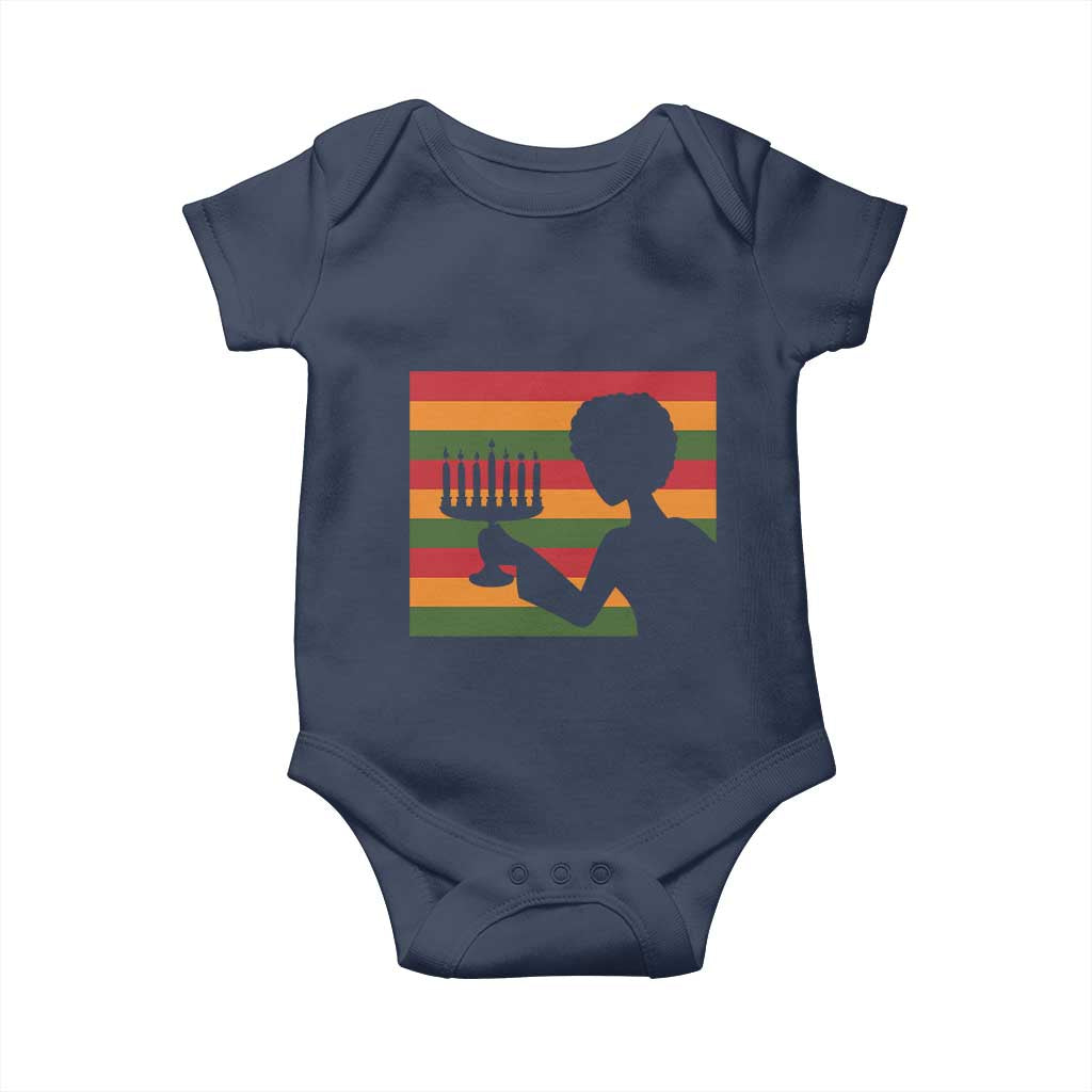 Kwanzaa Umoja Family African Woman Seven Principles Gift Baby Onesie - Wonder Print Shop