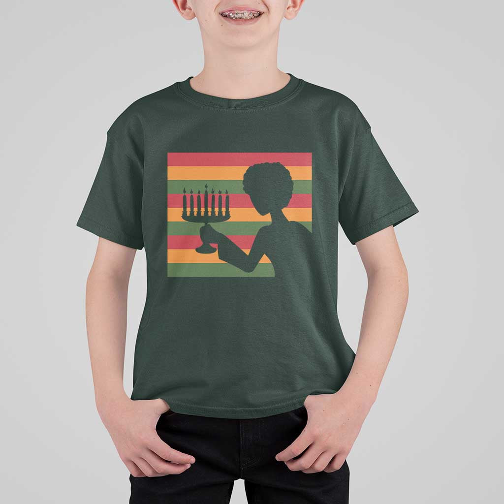Kwanzaa Umoja Family African Woman Seven Principles Gift T Shirt For Kid - Wonder Print Shop