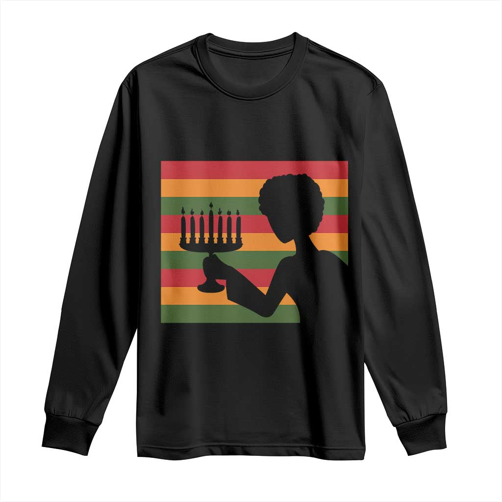 Kwanzaa Umoja Family African Woman Seven Principles Gift Long Sleeve Shirt - Wonder Print Shop