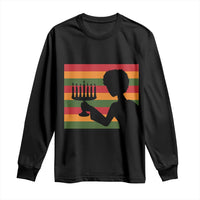 Kwanzaa Umoja Family African Woman Seven Principles Gift Long Sleeve Shirt - Wonder Print Shop