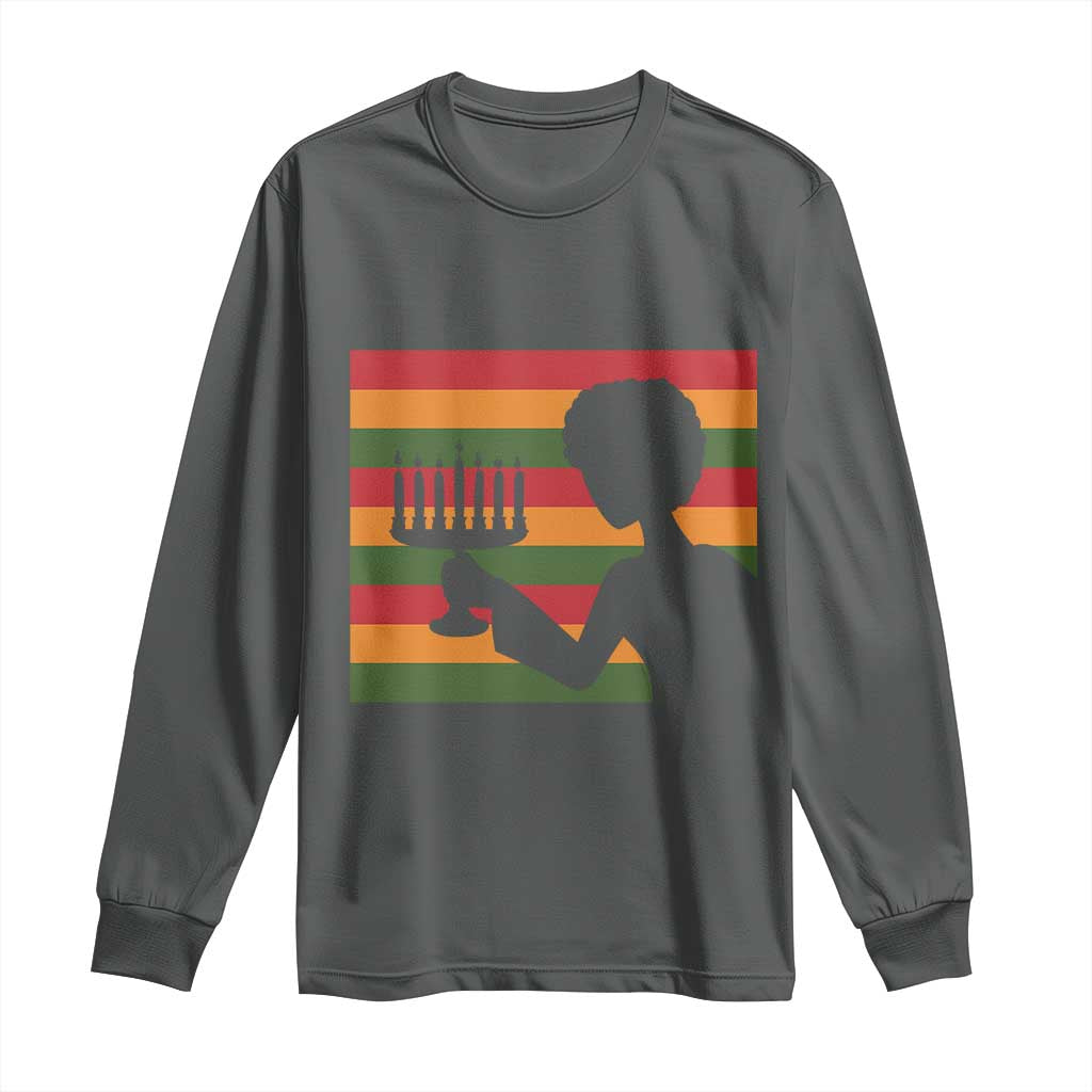 Kwanzaa Umoja Family African Woman Seven Principles Gift Long Sleeve Shirt - Wonder Print Shop