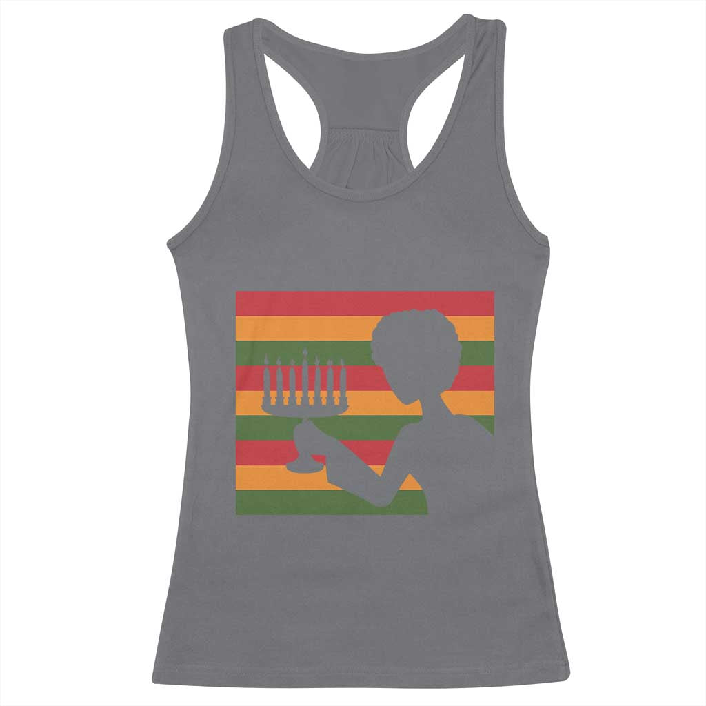 Kwanzaa Umoja Family African Woman Seven Principles Gift Racerback Tank Top - Wonder Print Shop