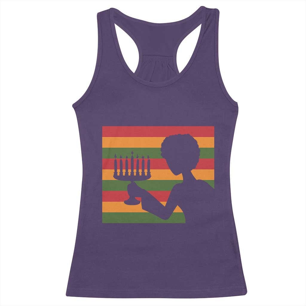 Kwanzaa Umoja Family African Woman Seven Principles Gift Racerback Tank Top - Wonder Print Shop