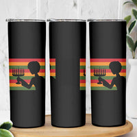 Kwanzaa Umoja Family African Woman Seven Principles Gift Skinny Tumbler - Wonder Print Shop
