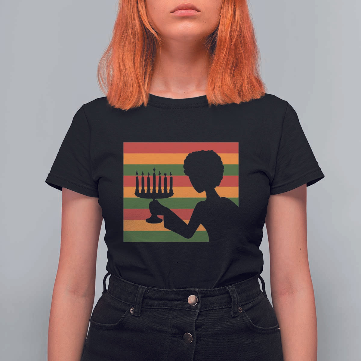 Kwanzaa Umoja Family African Woman Seven Principles Gift T Shirt For Women - Wonder Print Shop