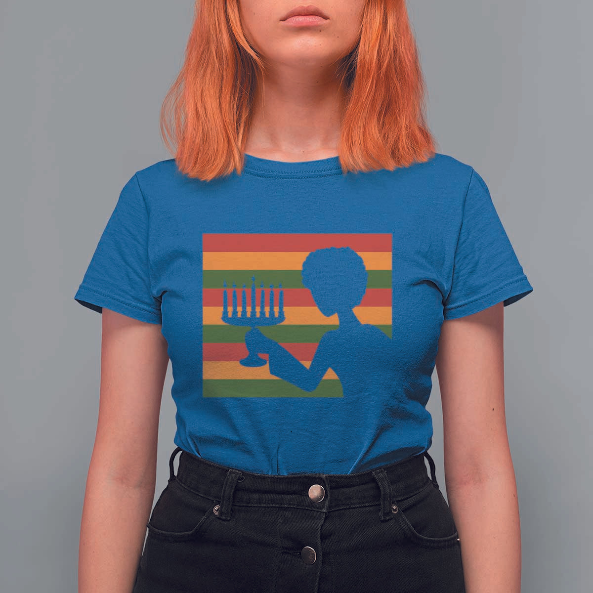 Kwanzaa Umoja Family African Woman Seven Principles Gift T Shirt For Women - Wonder Print Shop