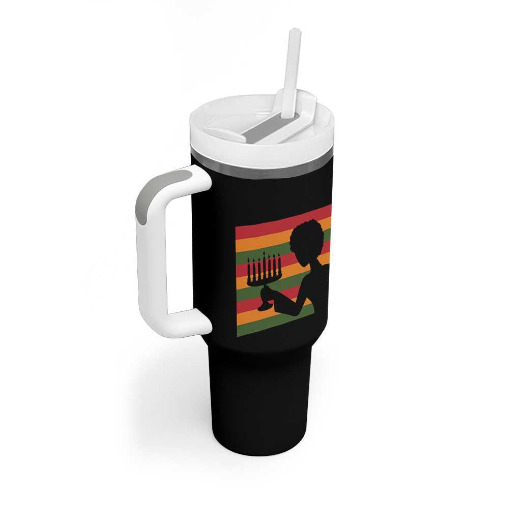 Kwanzaa Umoja Family African Woman Seven Principles Gift Tumbler With Handle - Wonder Print Shop