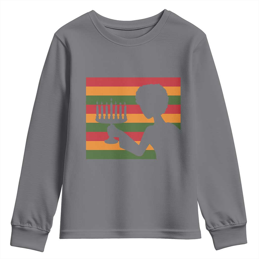Kwanzaa Umoja Family African Woman Seven Principles Gift Youth Sweatshirt - Wonder Print Shop