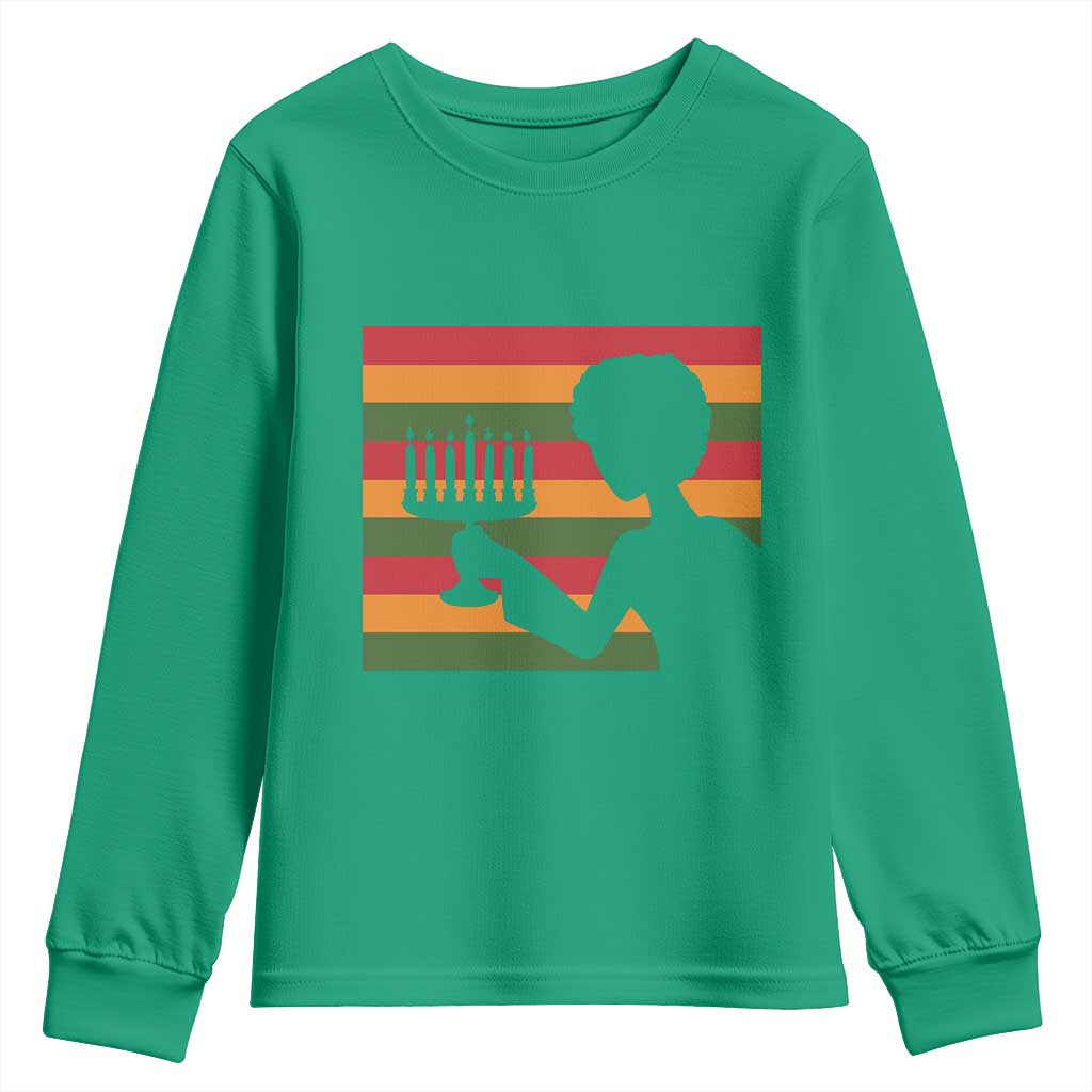 Kwanzaa Umoja Family African Woman Seven Principles Gift Youth Sweatshirt - Wonder Print Shop