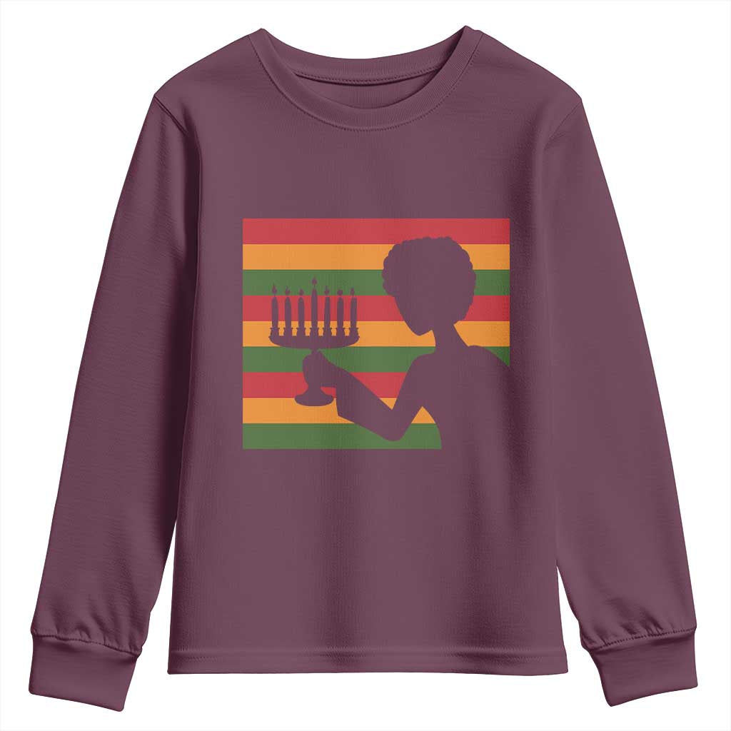 Kwanzaa Umoja Family African Woman Seven Principles Gift Youth Sweatshirt - Wonder Print Shop