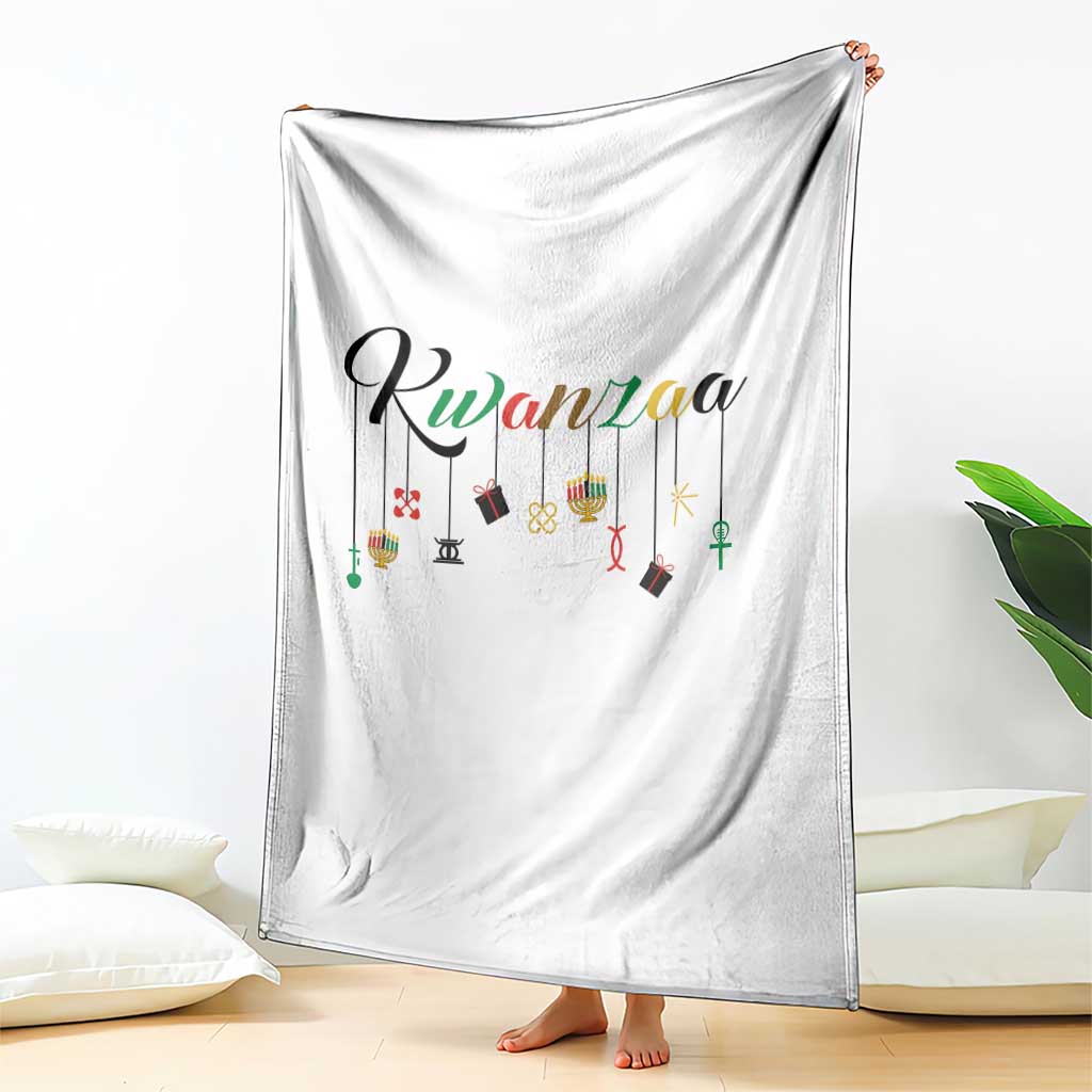 Kwanzaa Throw Blanket Lights Of Unity Seven Principles Heritage Gift - Wonder Print Shop