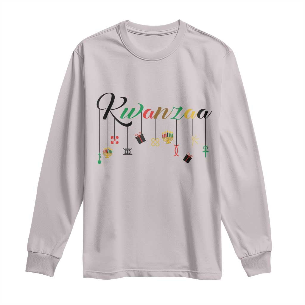 Kwanzaa Long Sleeve Shirt Lights Of Unity Seven Principles Heritage Gift - Wonder Print Shop