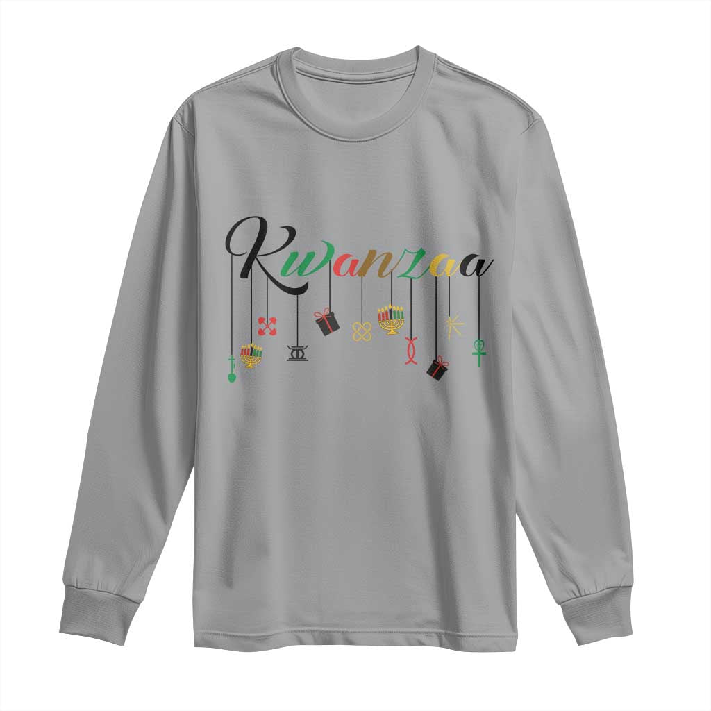 Kwanzaa Long Sleeve Shirt Lights Of Unity Seven Principles Heritage Gift - Wonder Print Shop