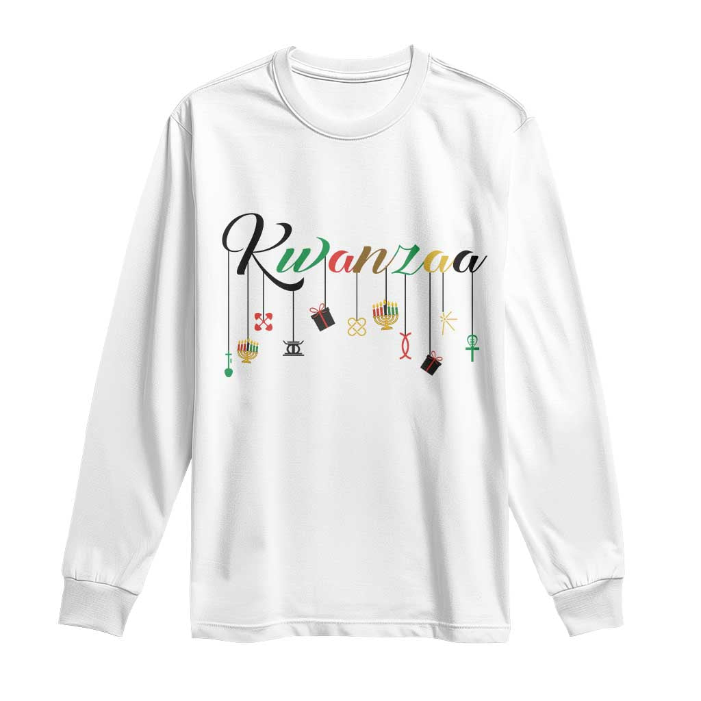 Kwanzaa Long Sleeve Shirt Lights Of Unity Seven Principles Heritage Gift - Wonder Print Shop