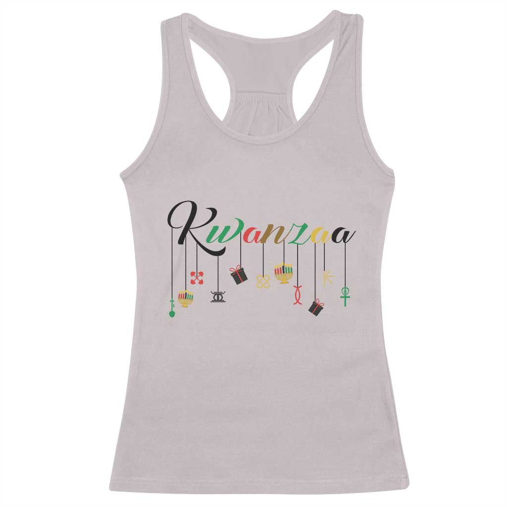 Kwanzaa Racerback Tank Top Lights Of Unity Seven Principles Heritage Gift - Wonder Print Shop