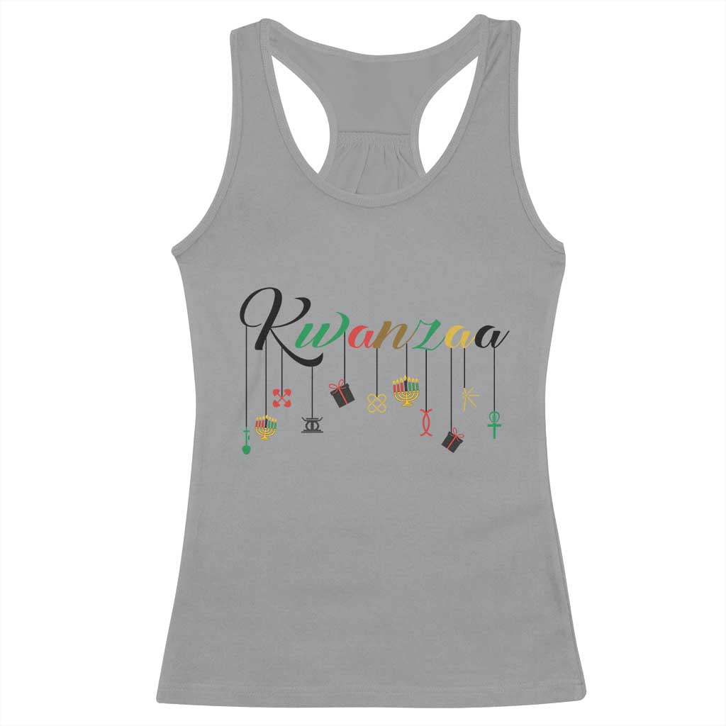 Kwanzaa Racerback Tank Top Lights Of Unity Seven Principles Heritage Gift - Wonder Print Shop