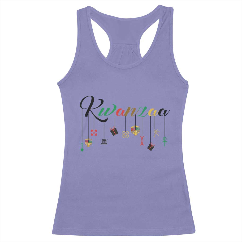 Kwanzaa Racerback Tank Top Lights Of Unity Seven Principles Heritage Gift - Wonder Print Shop