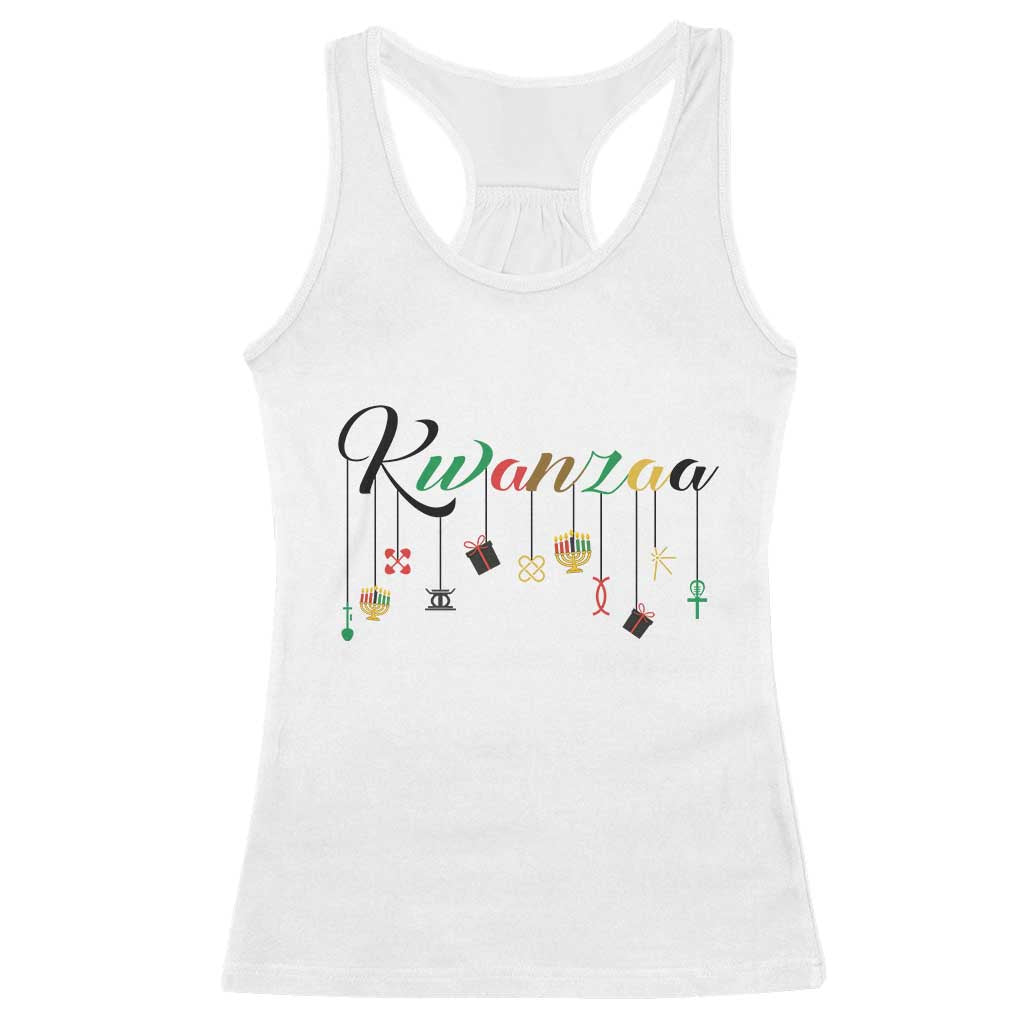 Kwanzaa Racerback Tank Top Lights Of Unity Seven Principles Heritage Gift - Wonder Print Shop