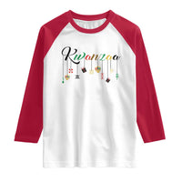 Kwanzaa Raglan Shirt Lights Of Unity Seven Principles Heritage Gift - Wonder Print Shop