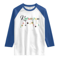 Kwanzaa Raglan Shirt Lights Of Unity Seven Principles Heritage Gift - Wonder Print Shop