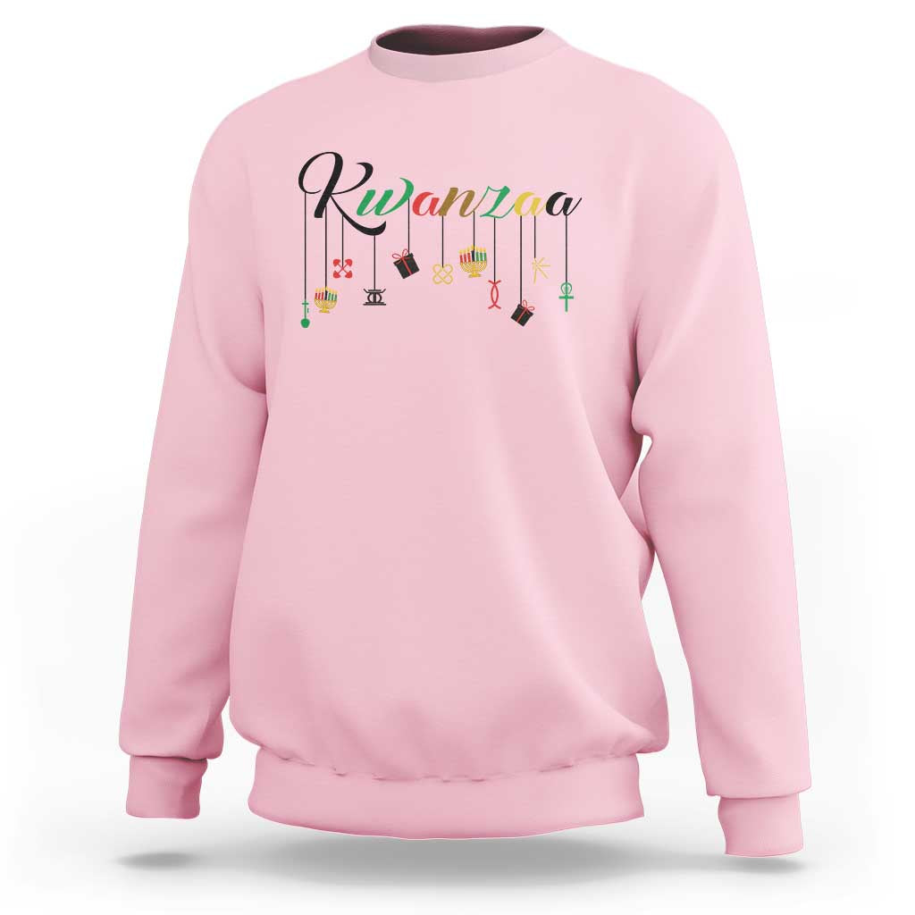 Kwanzaa Sweatshirt Lights Of Unity Seven Principles Heritage Gift - Wonder Print Shop