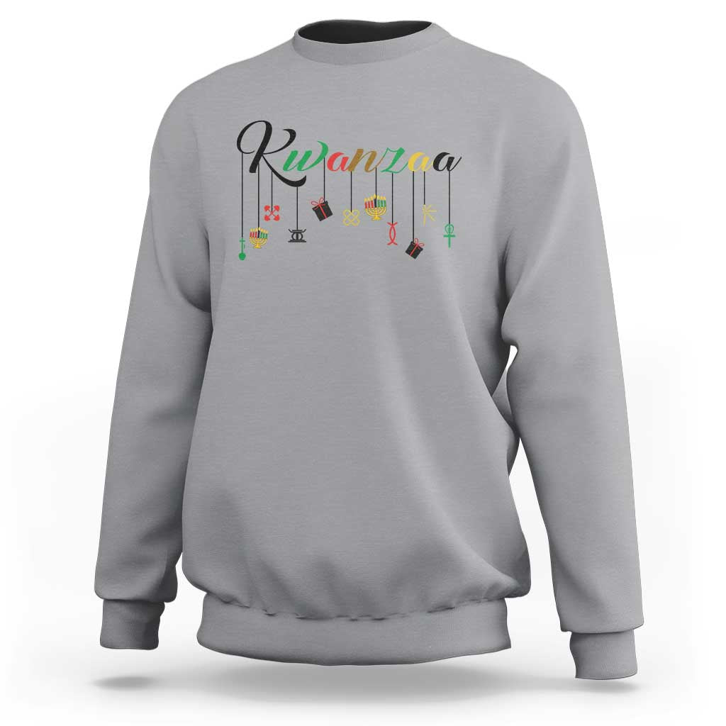 Kwanzaa Sweatshirt Lights Of Unity Seven Principles Heritage Gift - Wonder Print Shop