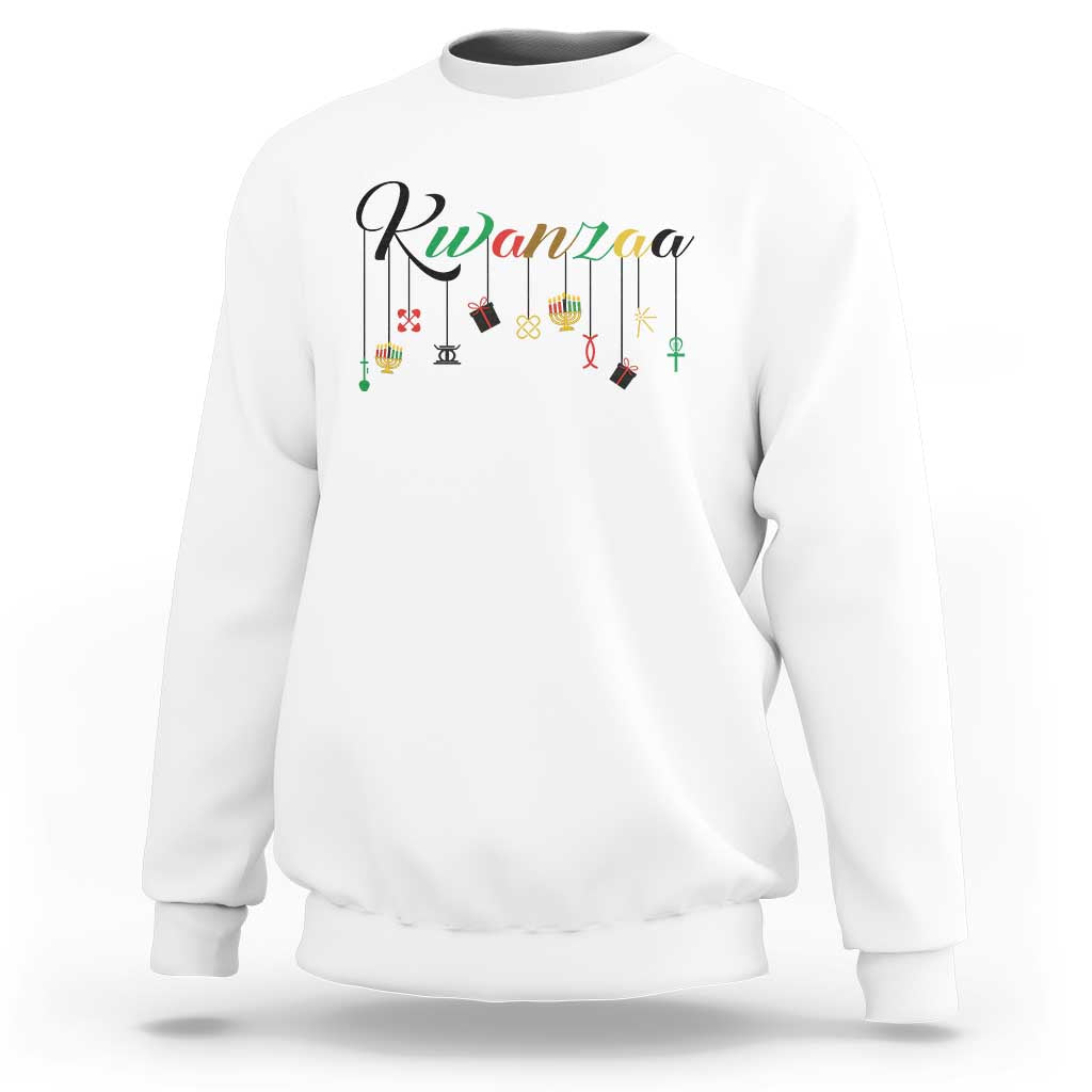 Kwanzaa Sweatshirt Lights Of Unity Seven Principles Heritage Gift - Wonder Print Shop