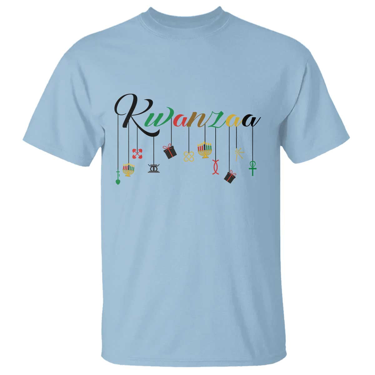 Kwanzaa T Shirt Lights Of Unity Seven Principles Heritage Gift - Wonder Print Shop